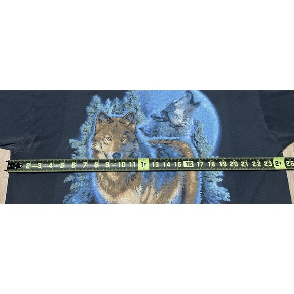 Great Smoky Mountains Wolf Pack Black T-Shirt - Men XXL *Stained - Picture 16 of 16